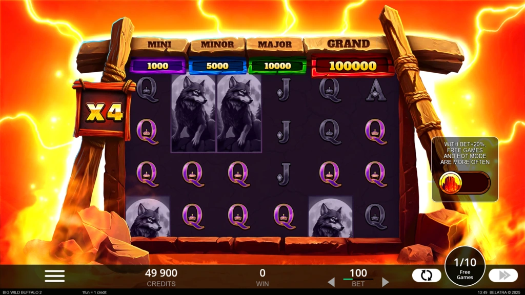 Big Wild Buffalo 2 Free Spins